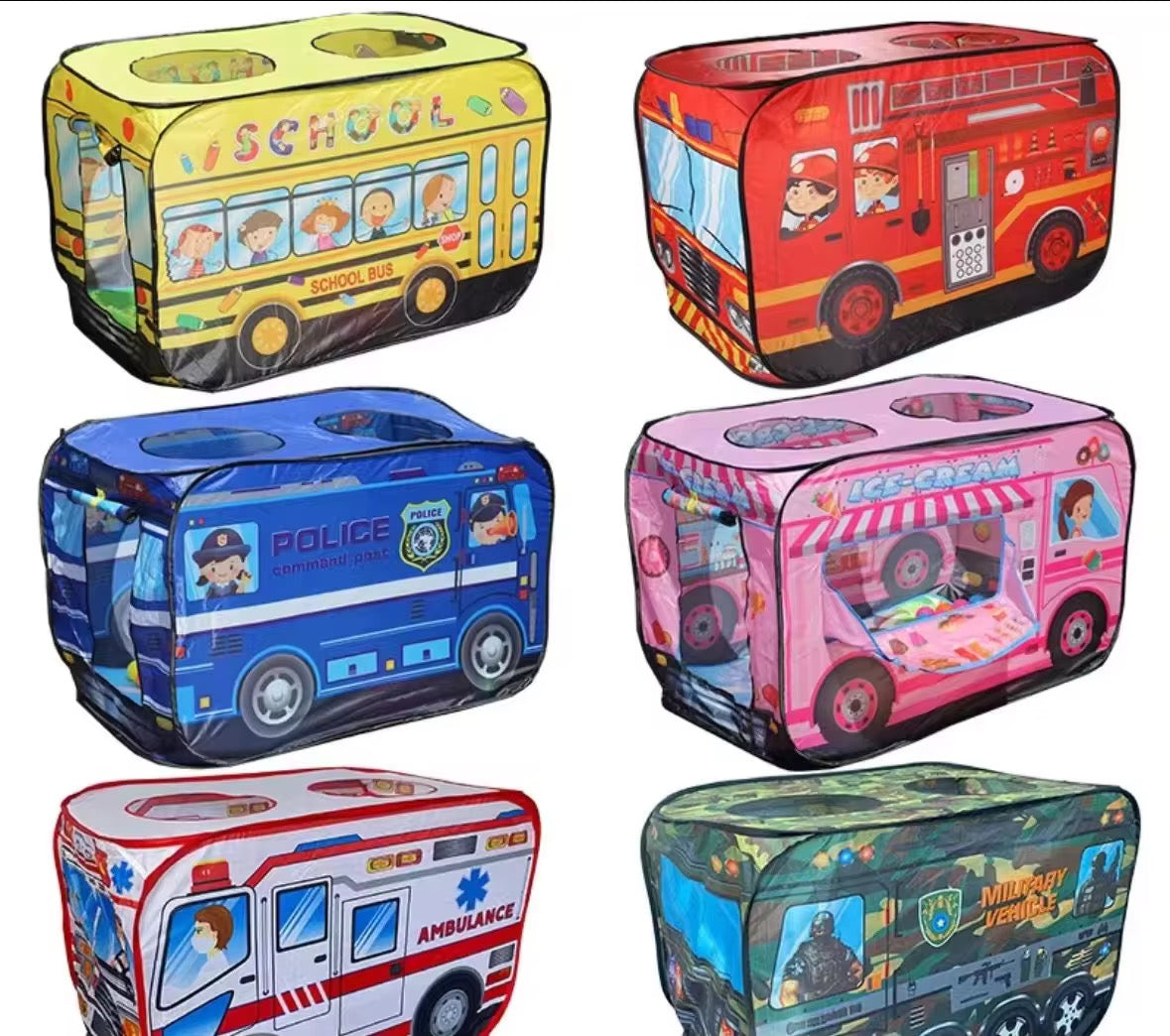 Kids Bus Tent Playhouse β Fun Adventure Themes!