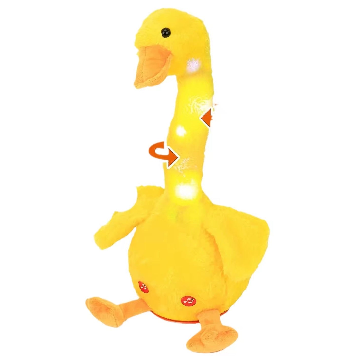 Dancing Duck Talking Plush Toy with Lights & Music