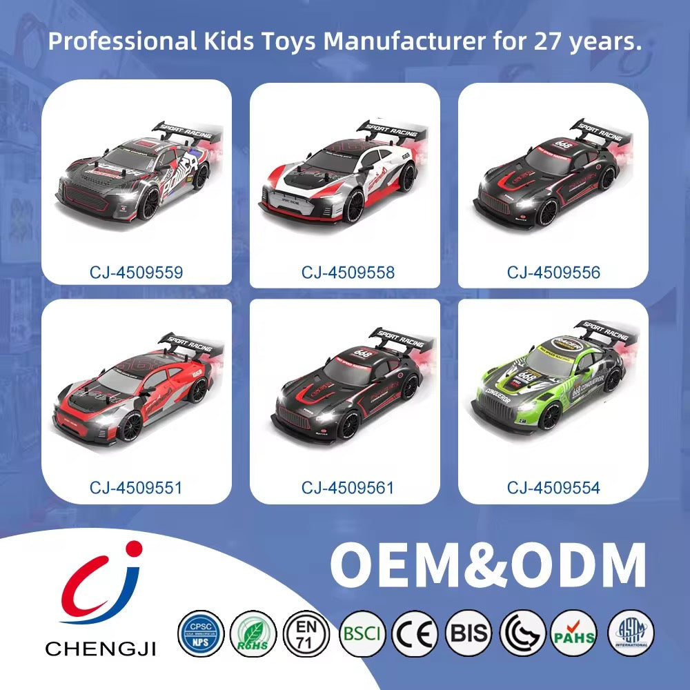 RC Sports Drift Car with Lights & Water Spray ā 2.4G Racing Car for Kids