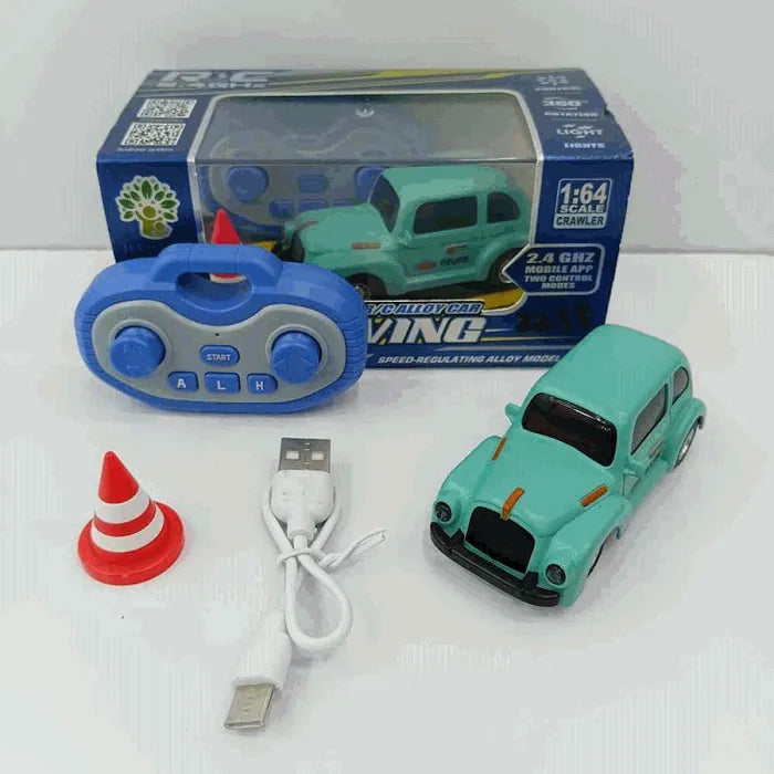 RC Alloy Drift Car 1:64 Mini with USB Charging