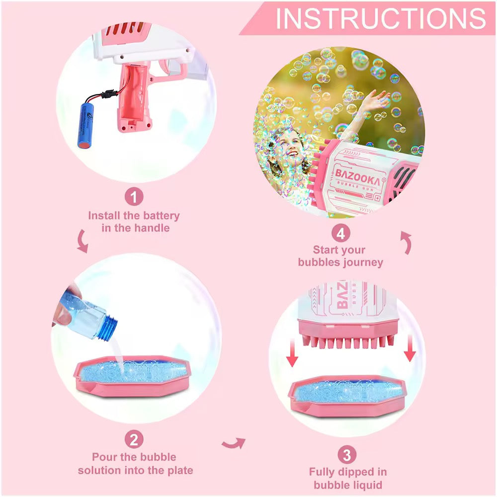 69-Hole Bazooka Bubble Gun