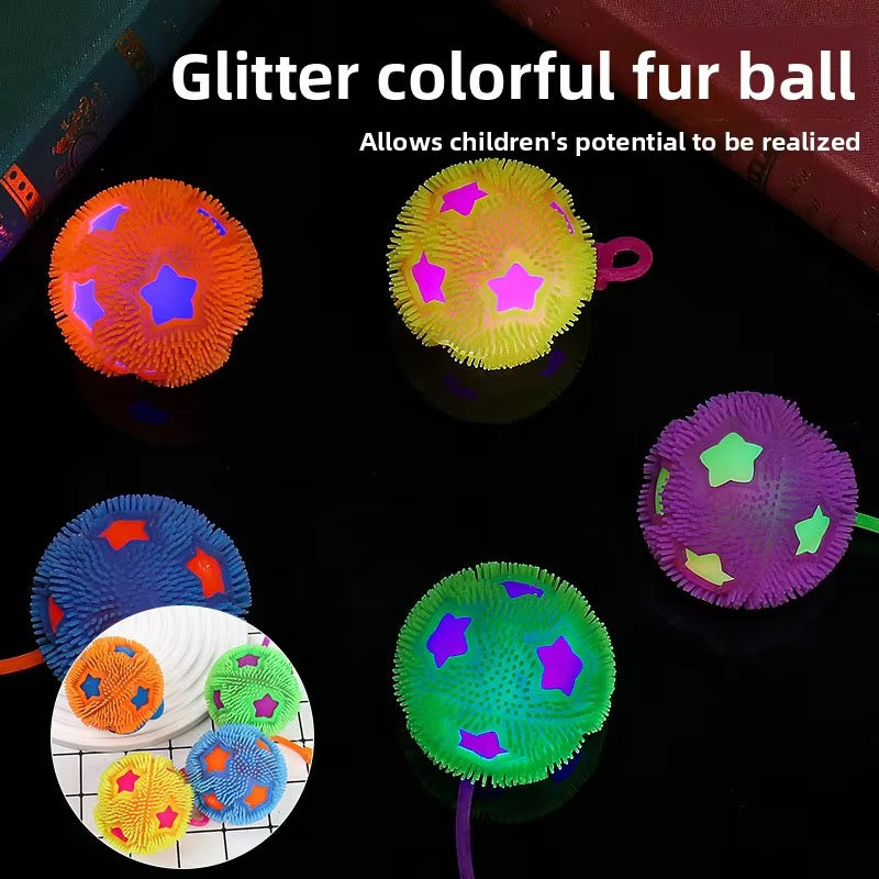 Colorful Squeaky Sensory Ball for Kids – Soft Spiky Squeeze Toy (1 pc)