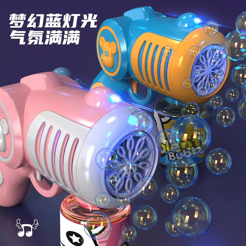 Children bubble gun with lights