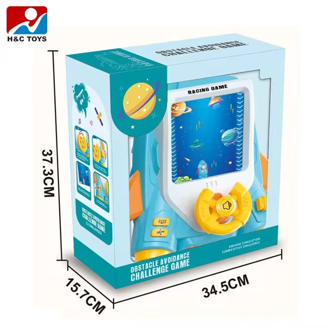 Space Adventure Rocket Car Simulator — Steering Wheel Toy