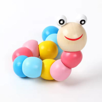 Wooden Caterpillar Toy – Colorful Educational Toy for Toddlers
