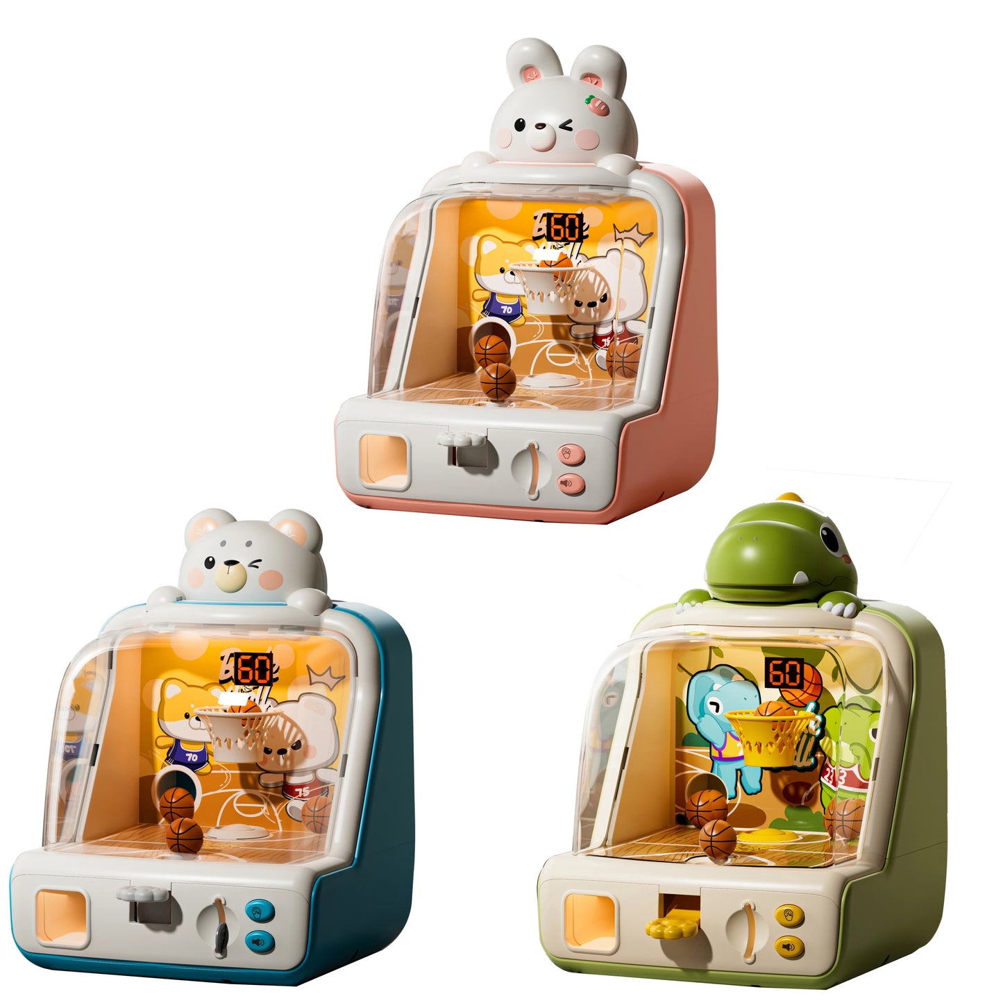 Interactive Desktop Basketball game toy with LED scooring Fun!