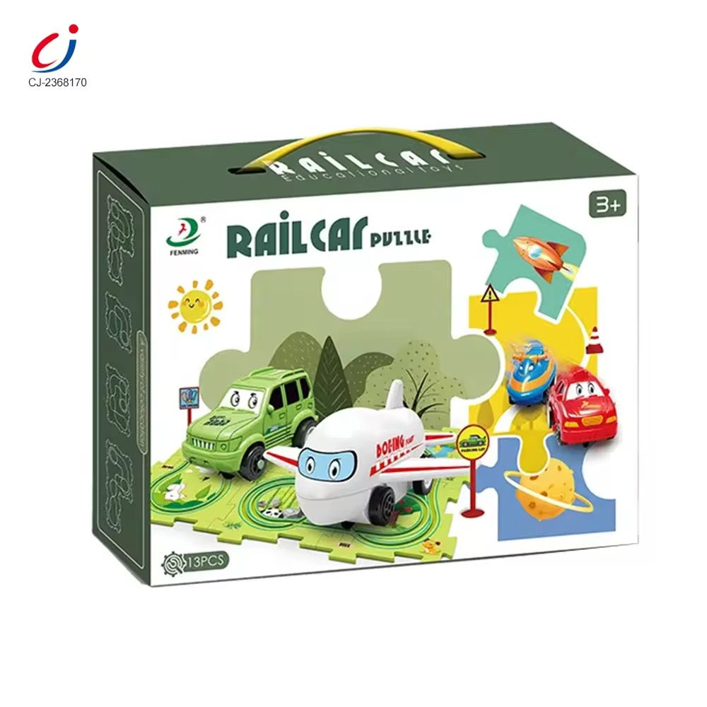 Logic Race Car Puzzle Track Toy – Educational Fun for Kids 5pcs & 25 pcs