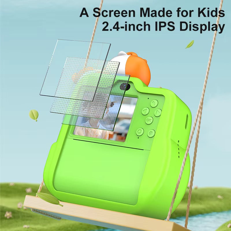 Kids Instant Print Digital Camera with colourful print – 1080P Video, Photo Printing, Music Games