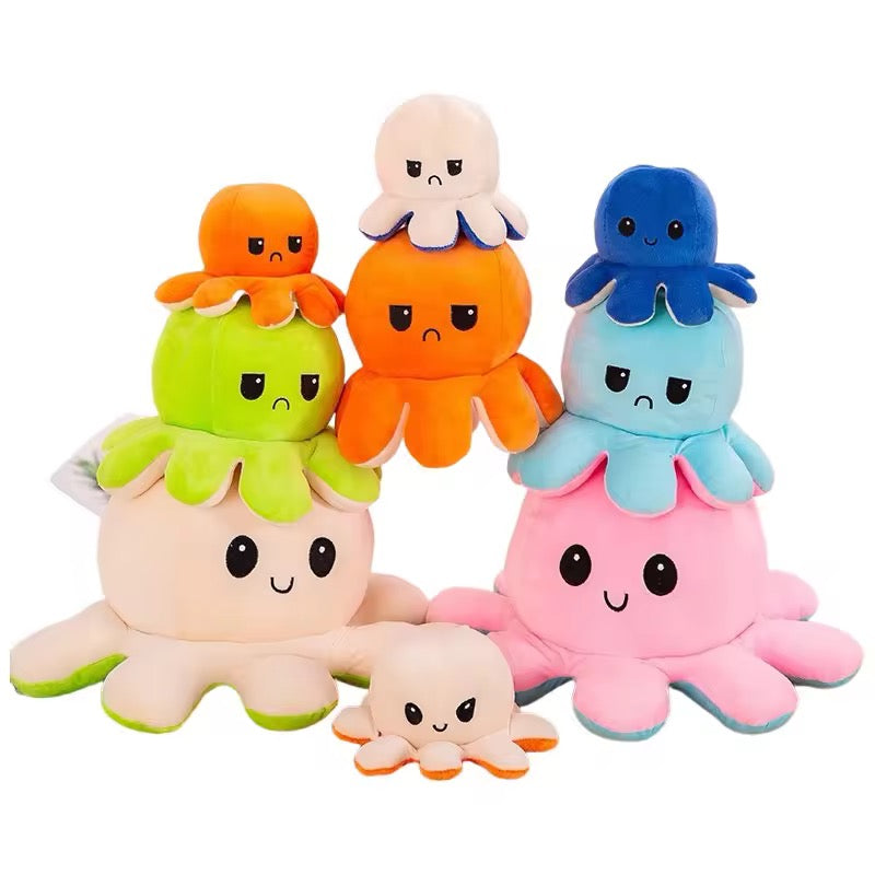 Mini Octopus Reversable Plush Toy