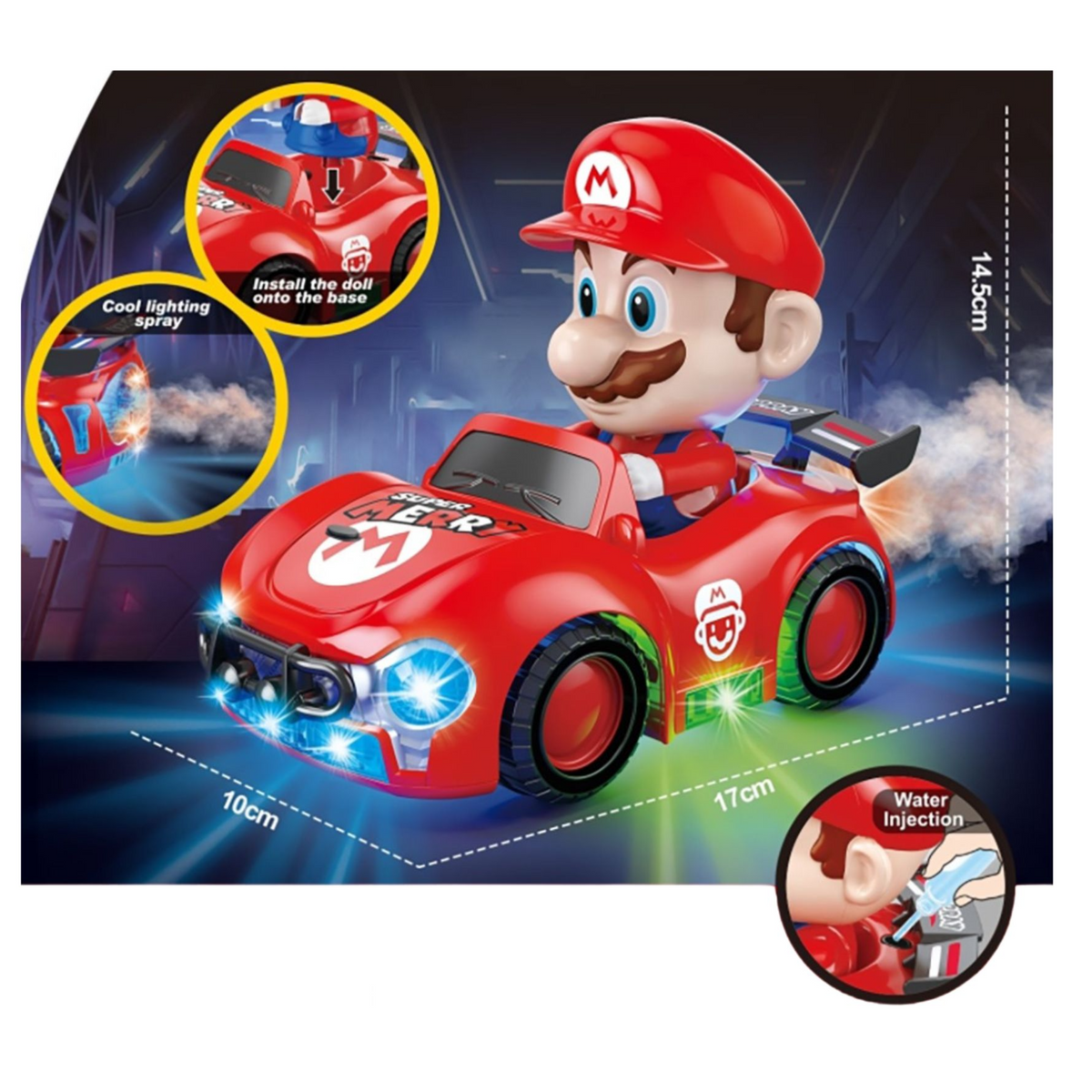 Super Merry Spray Roadster Car Light & Music