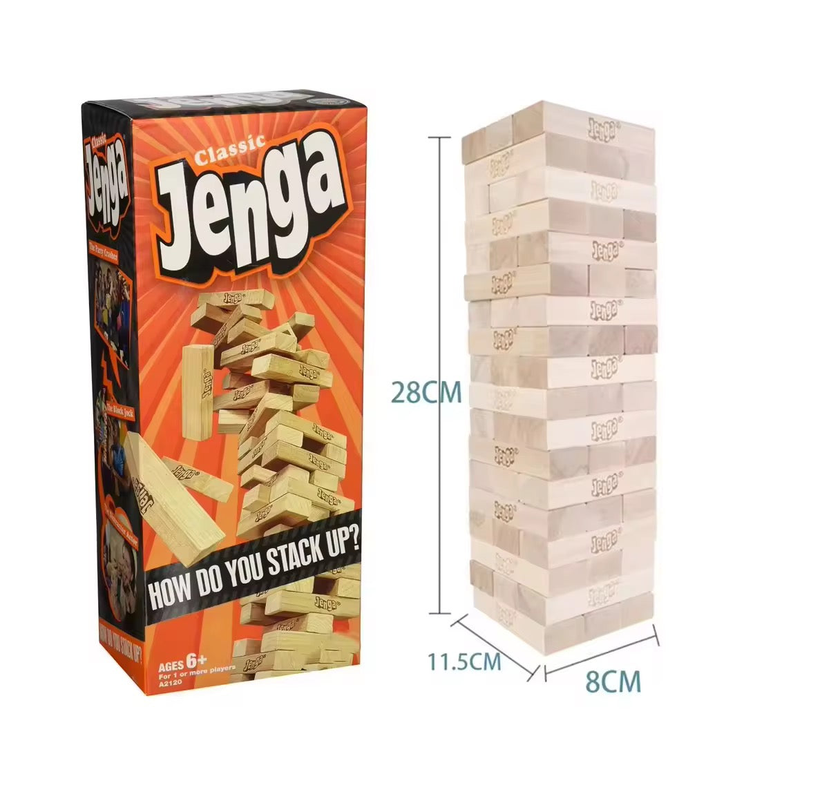jenga Color Woods Folds High Game