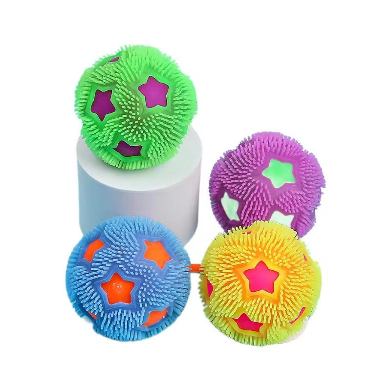 Colorful Squeaky Sensory Ball for Kids – Soft Spiky Squeeze Toy (1 pc)