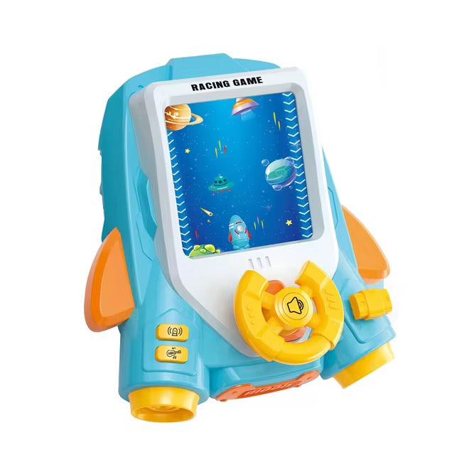 Space Adventure Rocket Car Simulator — Steering Wheel Toy