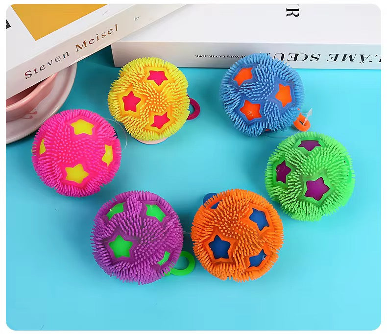 Colorful Squeaky Sensory Ball for Kids – Soft Spiky Squeeze Toy (1 pc)
