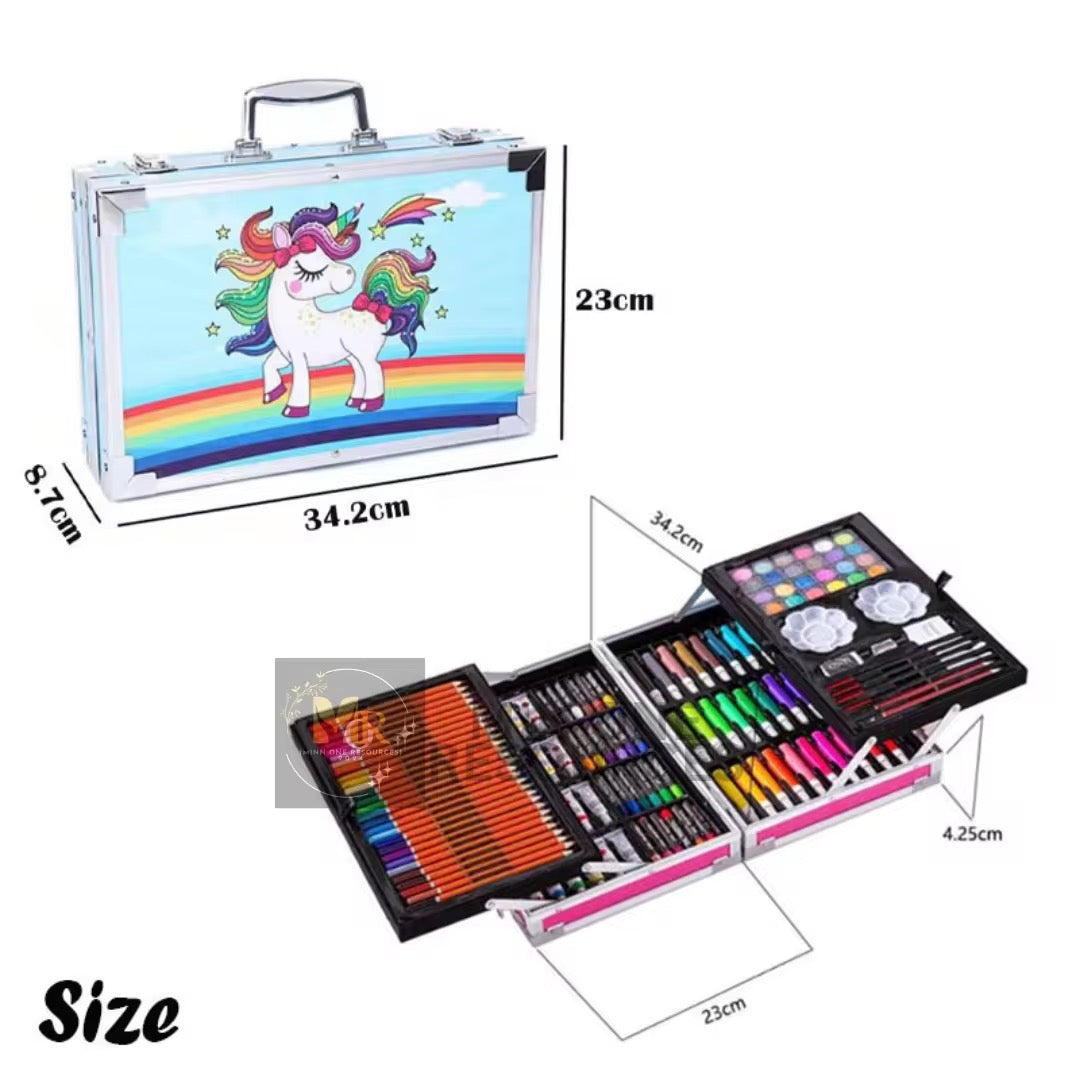 Unicorn Art Set for Kids – All-in-1 Drawing & Painting Kit 145 PCS