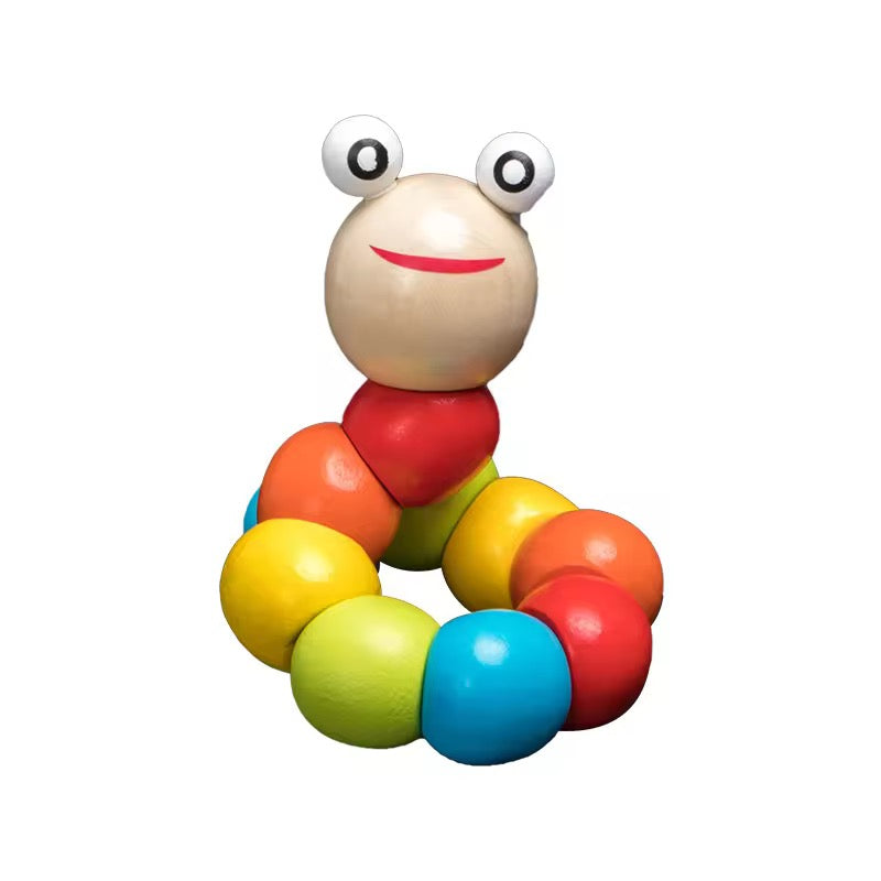 Wooden Caterpillar Toy – Colorful Educational Toy for Toddlers