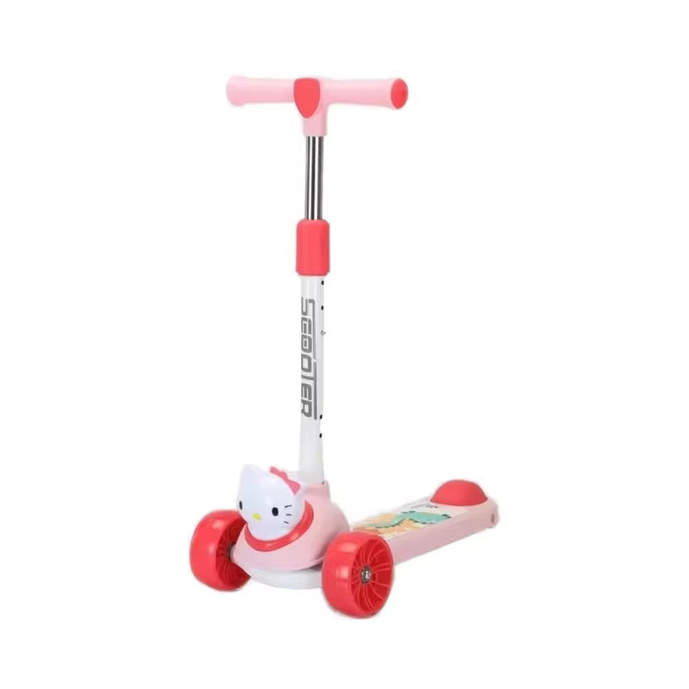 Adjustable Height Kids Scooter With Light & Music