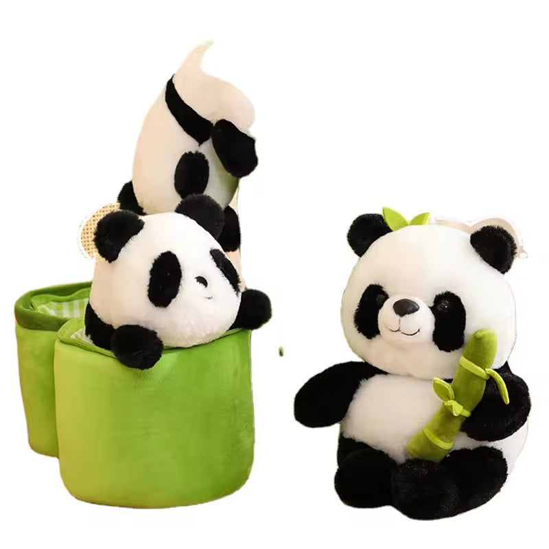 Panda Pillowcase Plush Toy – 28cm