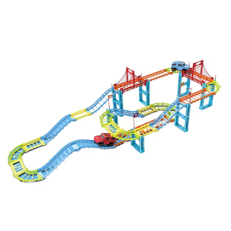 Colourful Racing Car track!
