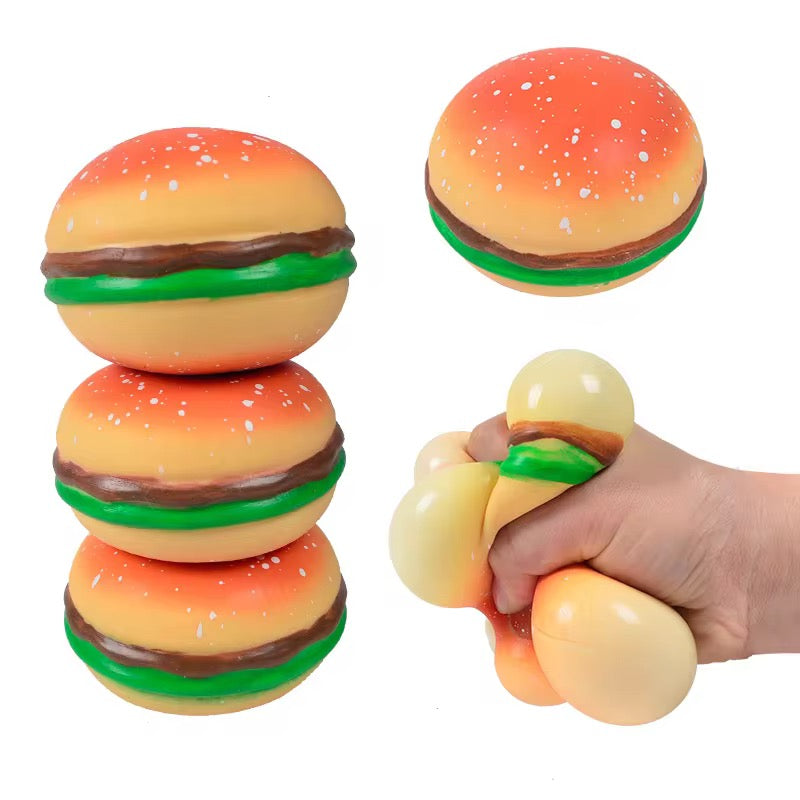 Burger-Shaped Stress-Free Squeezing Toy