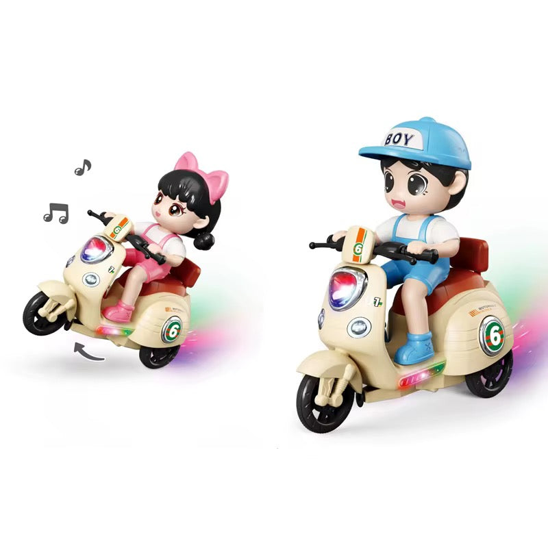 Cool Stunt Tricycle with Lights &amp; Music – Boy Rider Toy