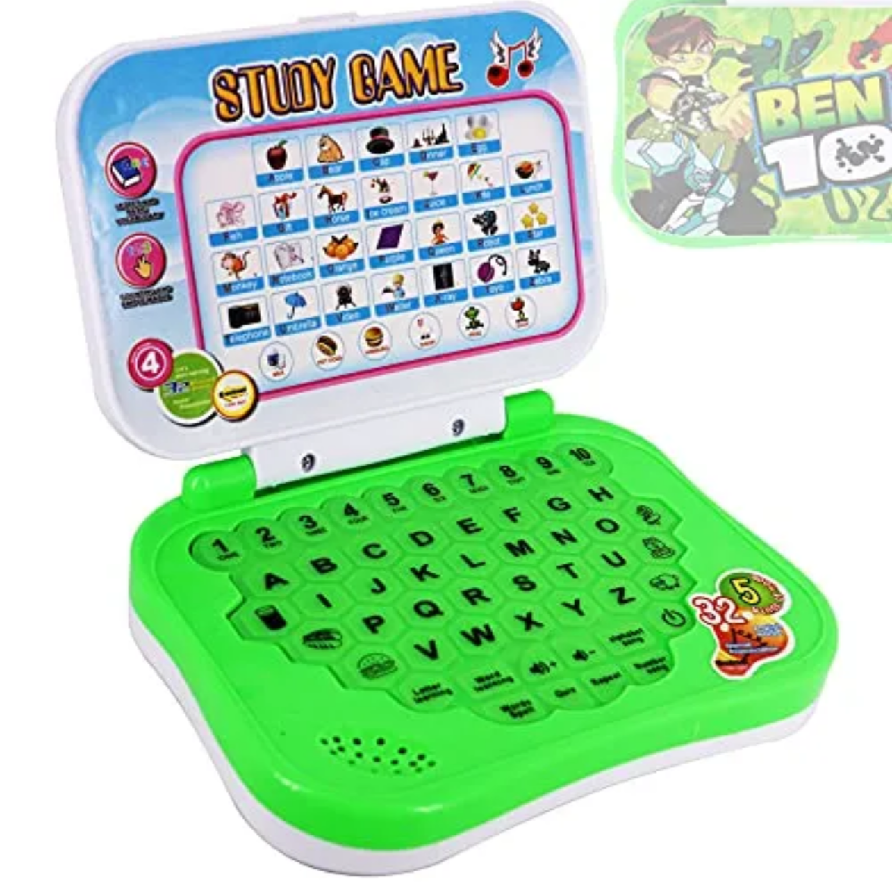 Kids Educational Learning Laptop Toy |Ben 10 character|