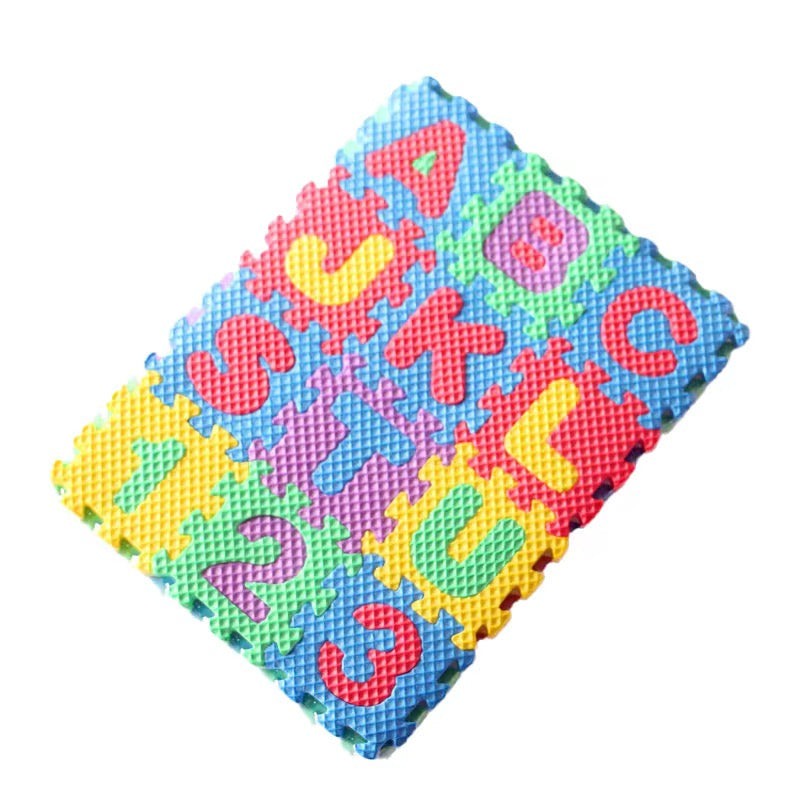 Kids Foam Play Mat – 36-Piece Interlocking Alphabet & Number Tiles (EVA, Colorful)