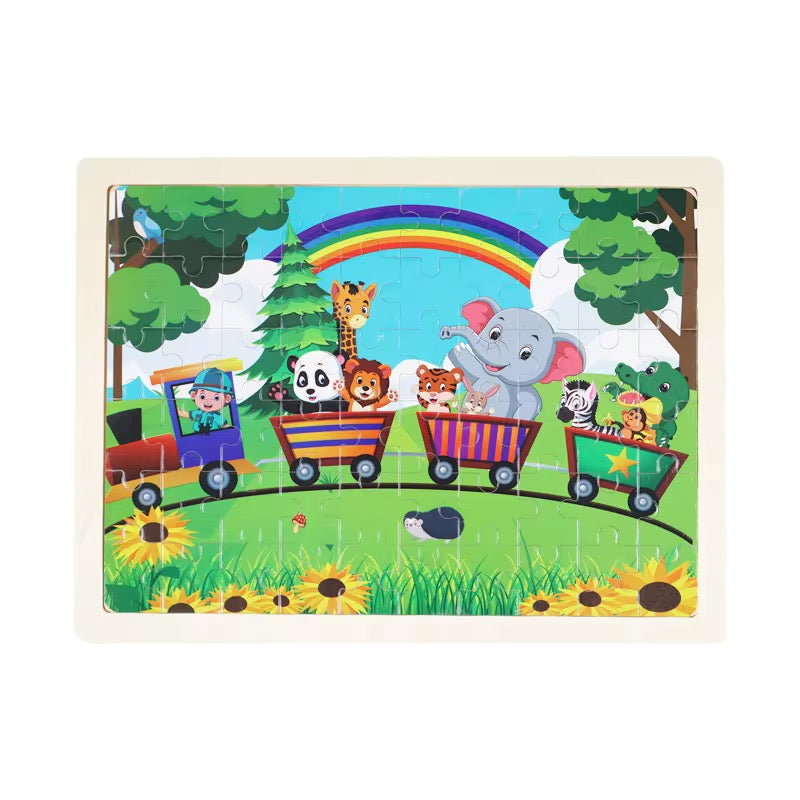 🌟 Kids Educational Jigsaw Puzzle Set – Animals, Ocean & Adventure Themes