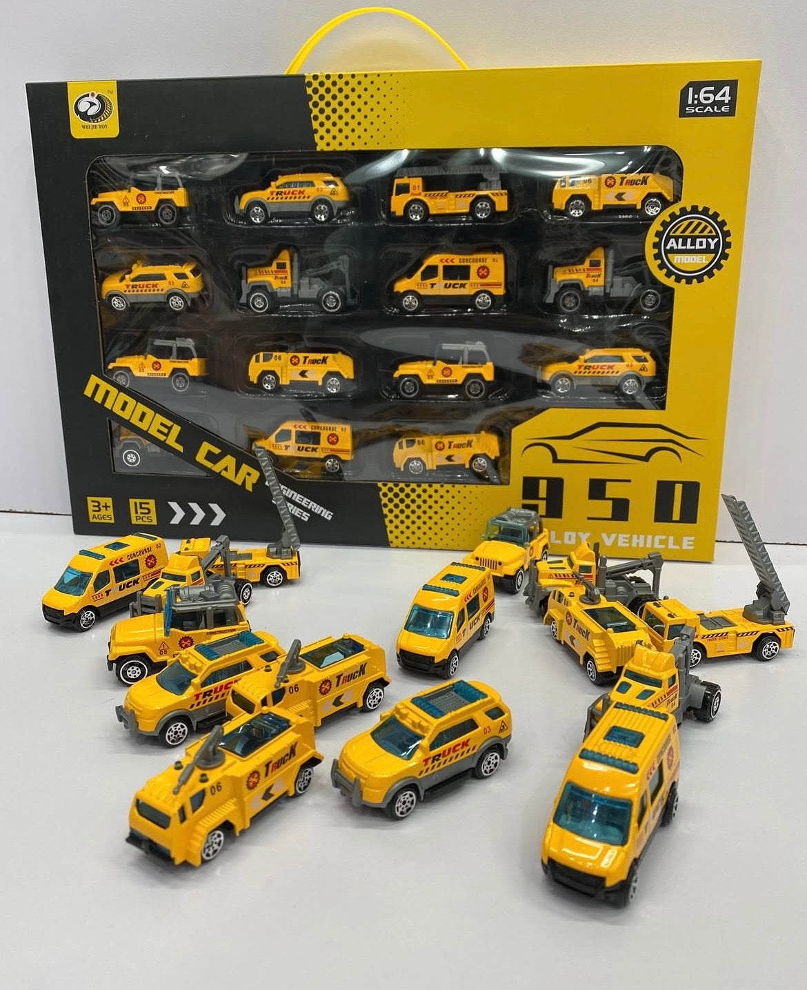 15 Metal Cars Box – Premium Quality 1:64 Scale