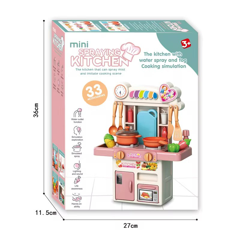 Deluxe Kitchen Play Set – High Quality with 33 Accessories