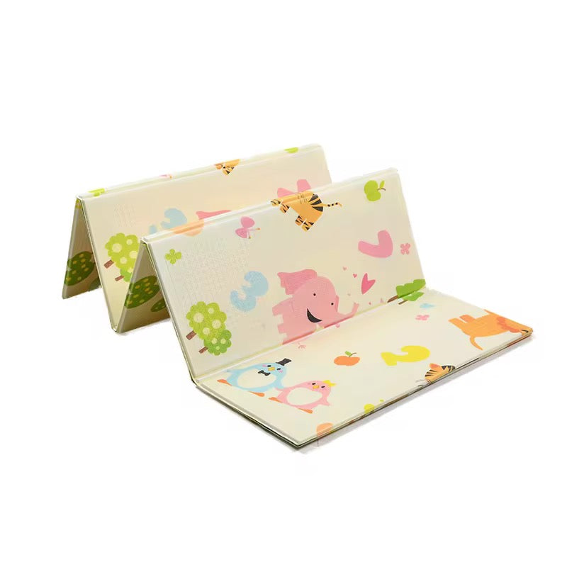 Double Sided Water-proof Foldable Baby Crawling Floor Play Mat. Multi-Purpose Floor Mat for Baby, Extra Thick Foam Mat (Assorted Prints)