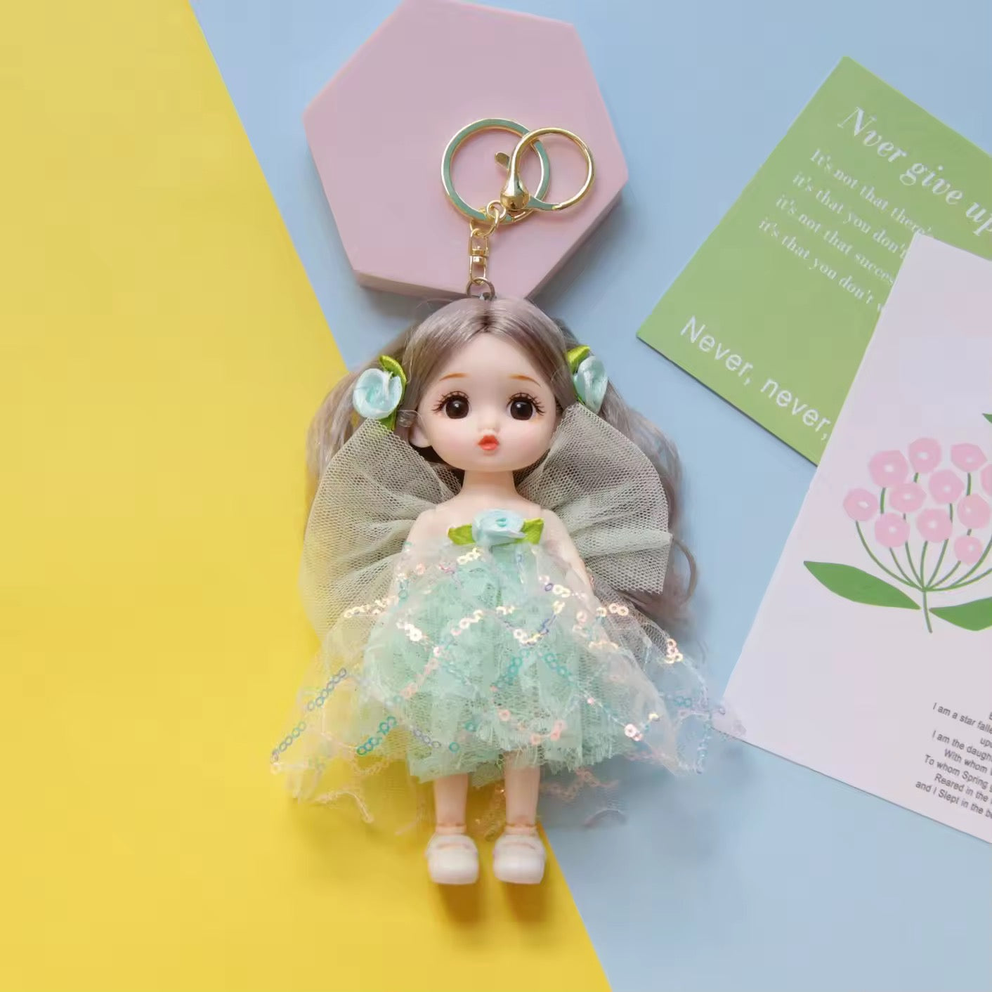 Adorable doll keychain!