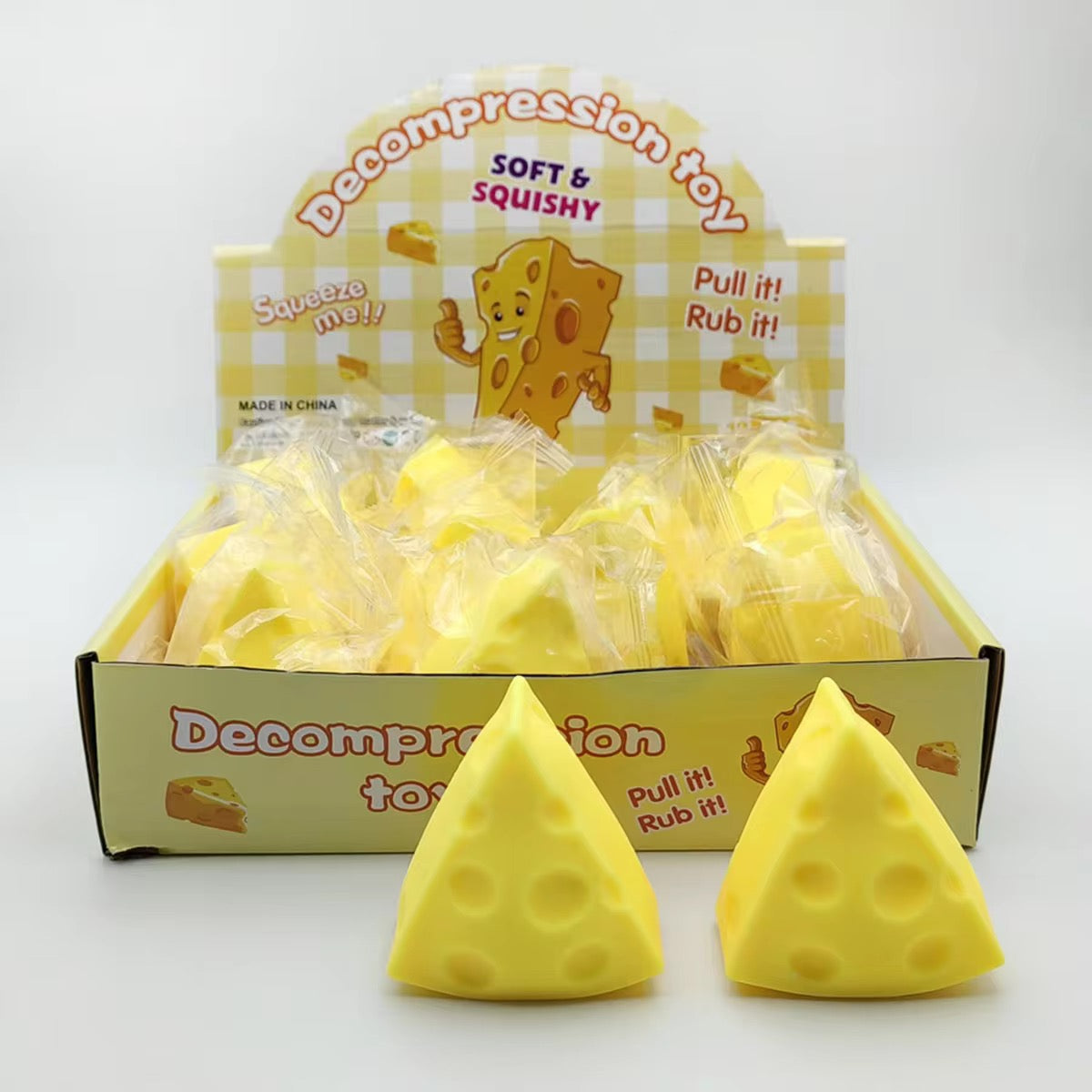 Cheese-Shaped Stress-Free Squeezing Toy