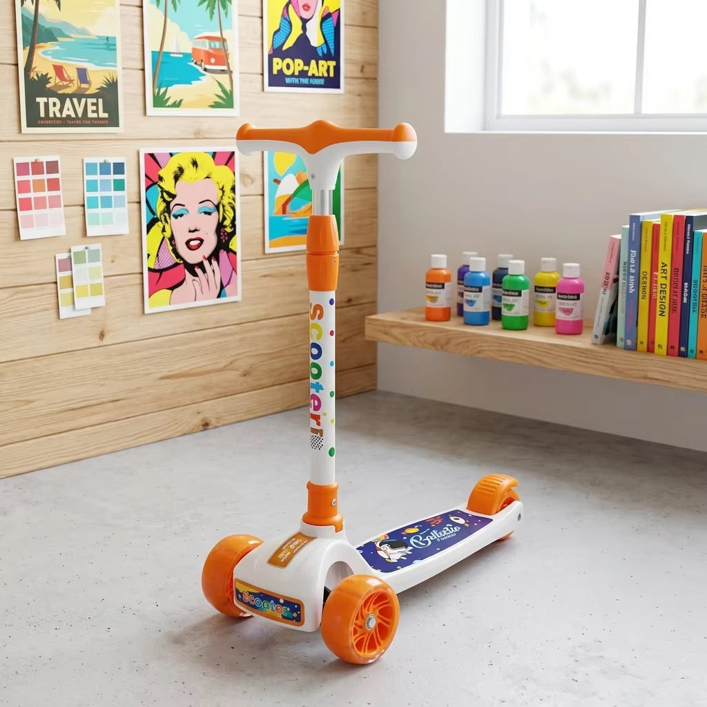Kids 3-Wheel Kick Scooty – Colorful & Stable Ride-On Scooter