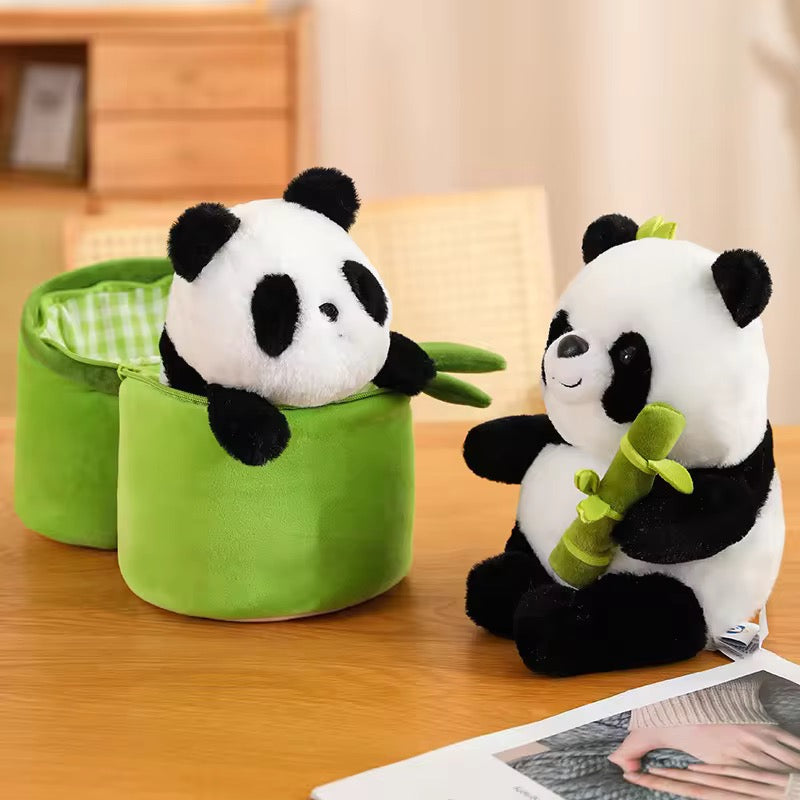 Panda Pillowcase Plush Toy – 28cm