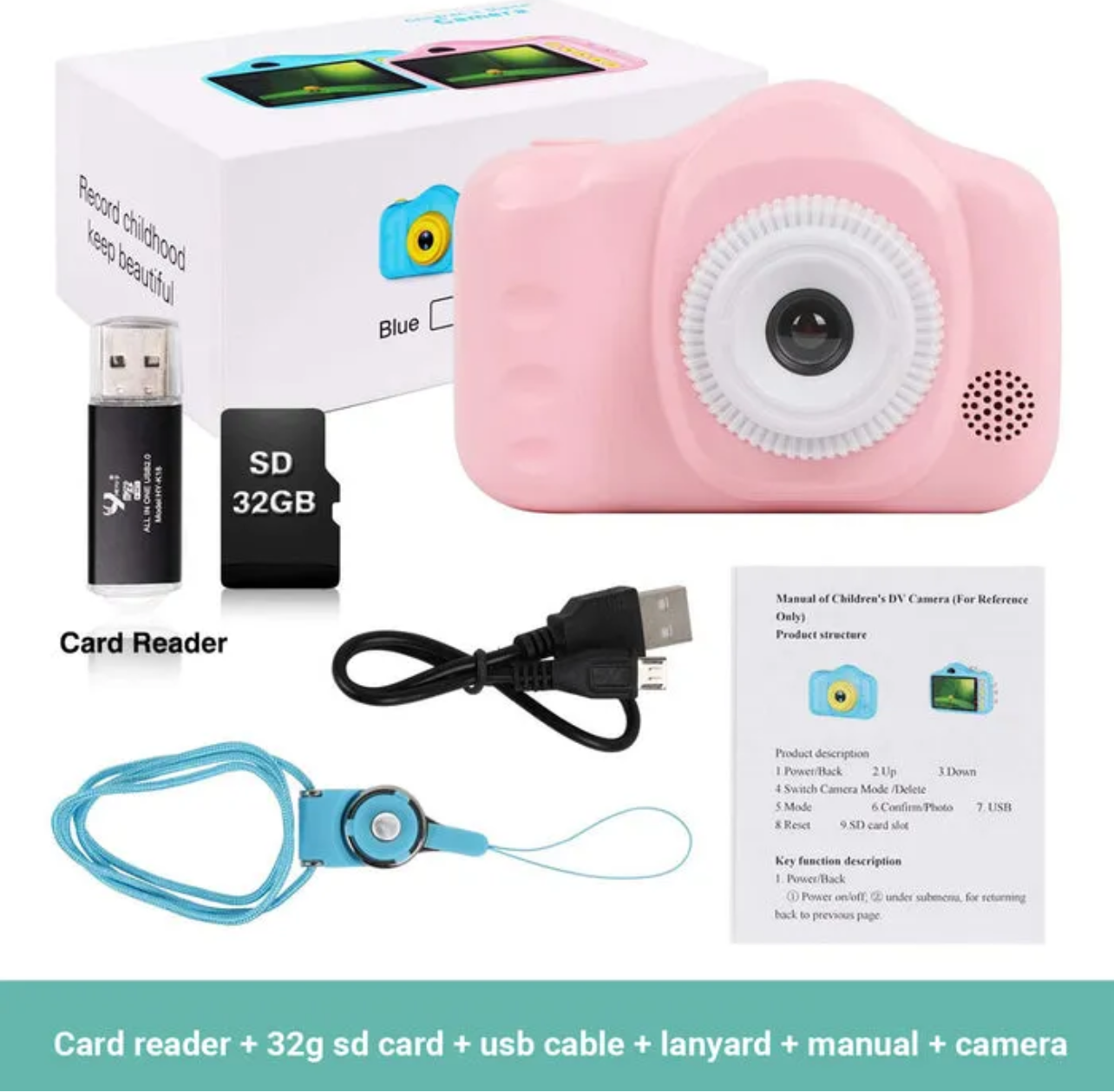 Mini Kids Camera Rechargeable – Fun Photography for Little Explorers!