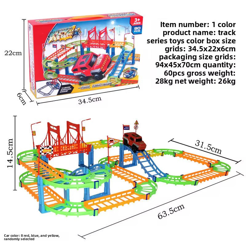 Colourful Racing Car track!