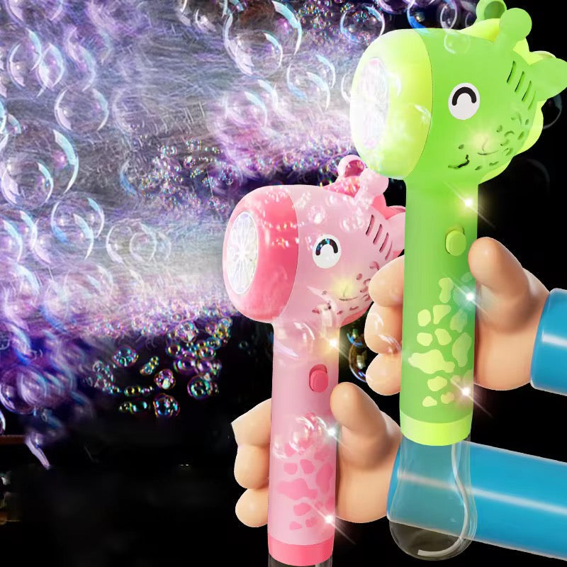 Giraffe Bubble Gun Toy for Kids – Automatic Bubble Blaster Machine, Outdoor & Indoor Bubble Maker