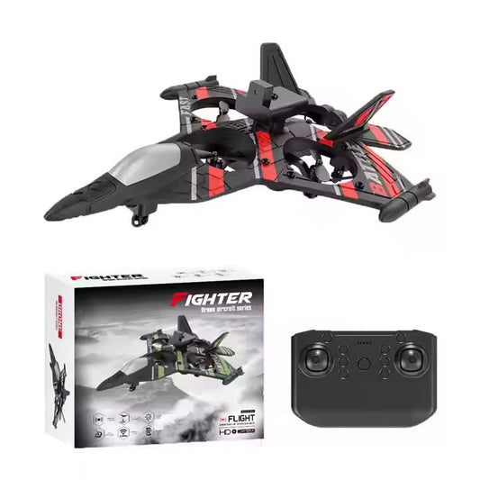 RC Jet Drone Fighter Stunt Plane – 6-Channel Remote Control Aircraft with Lights & 360° Flip