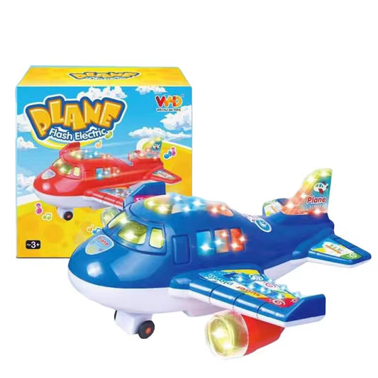 ✈️ Flash Electric Light & Music Airplane Toy for Kids!