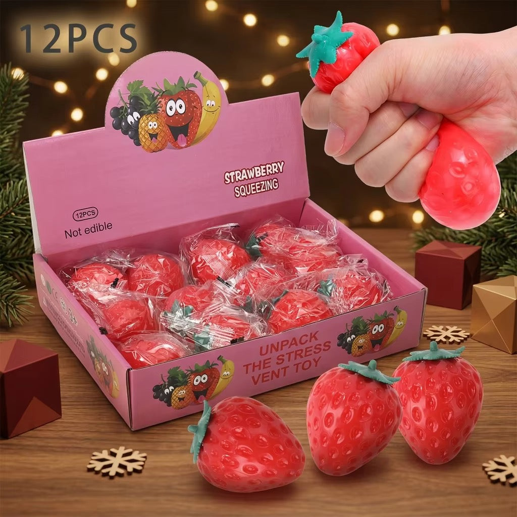 Strawberry Stress-Free Squeezing Toy