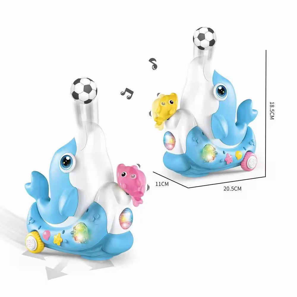 Dolphin Musical Toy with Mini Footballs