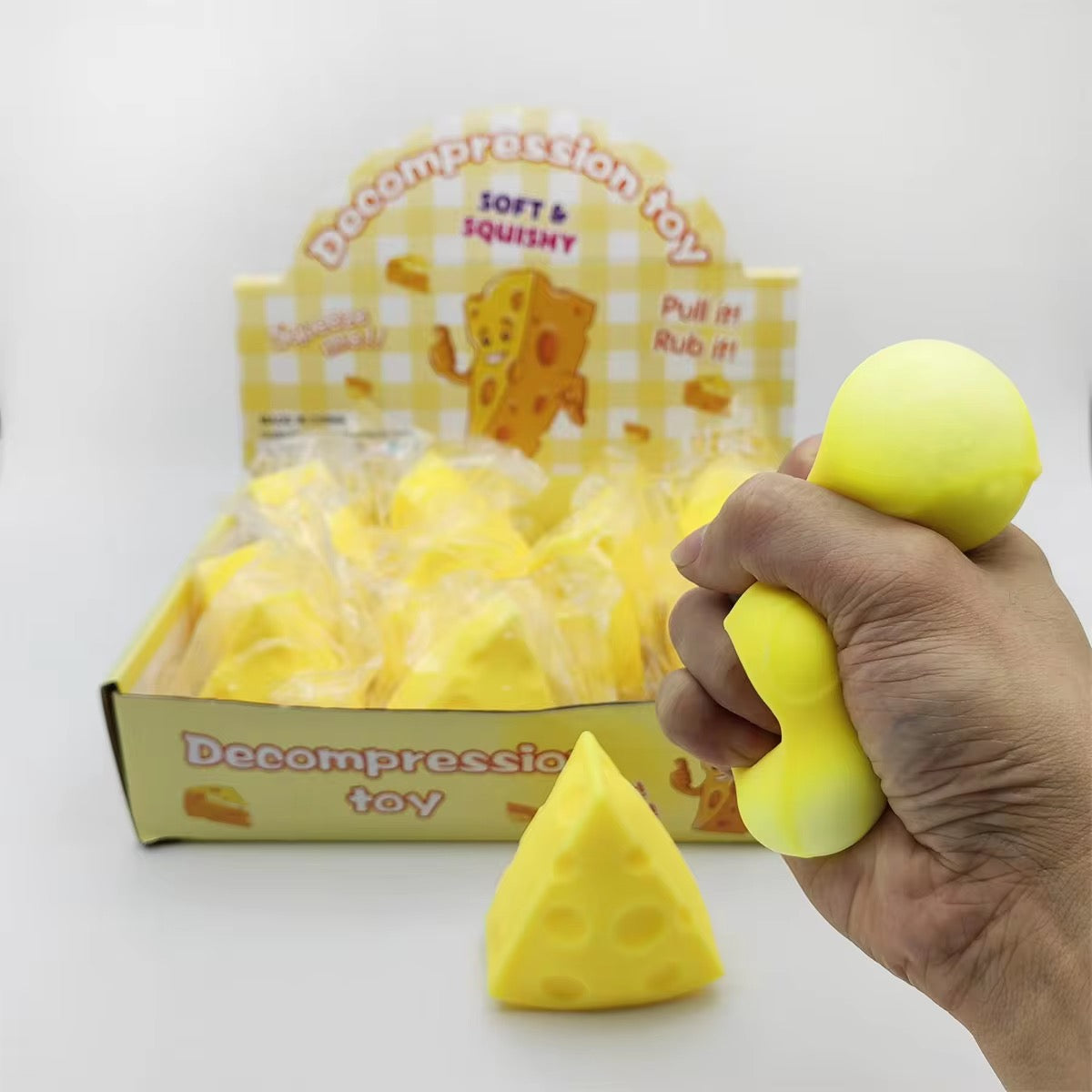Cheese-Shaped Stress-Free Squeezing Toy