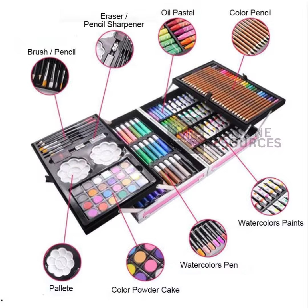 Unicorn Art Set for Kids – All-in-1 Drawing & Painting Kit 145 PCS