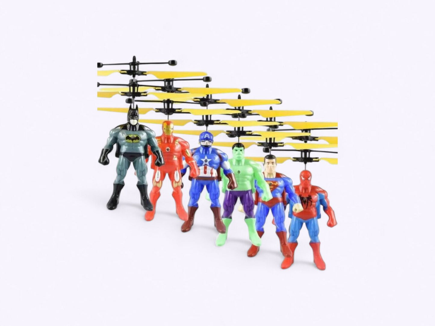 Avengers Super Hero Sense Control Flying Helicopter Toy For Kids ( Random Character)