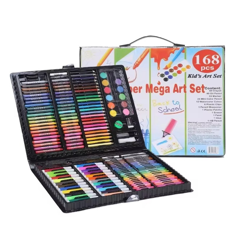 Colouring Art Kit – Multi-Character Box Set for Kids 168 pcs &  68pcs