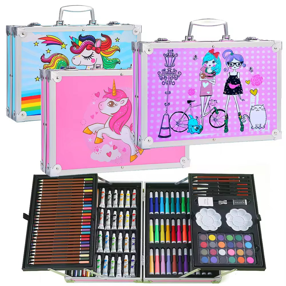Unicorn Art Set for Kids – All-in-1 Drawing & Painting Kit 145 PCS