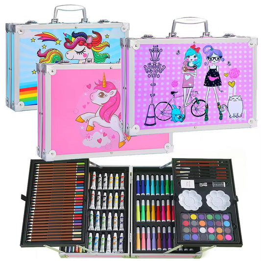 Unicorn Art Set for Kids – All-in-1 Drawing & Painting Kit 145 PCS
