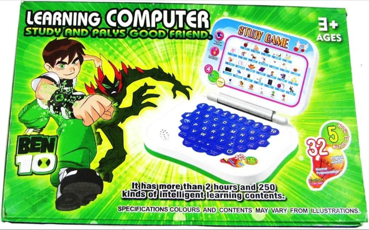 Kids Educational Learning Laptop Toy |Ben 10 character|