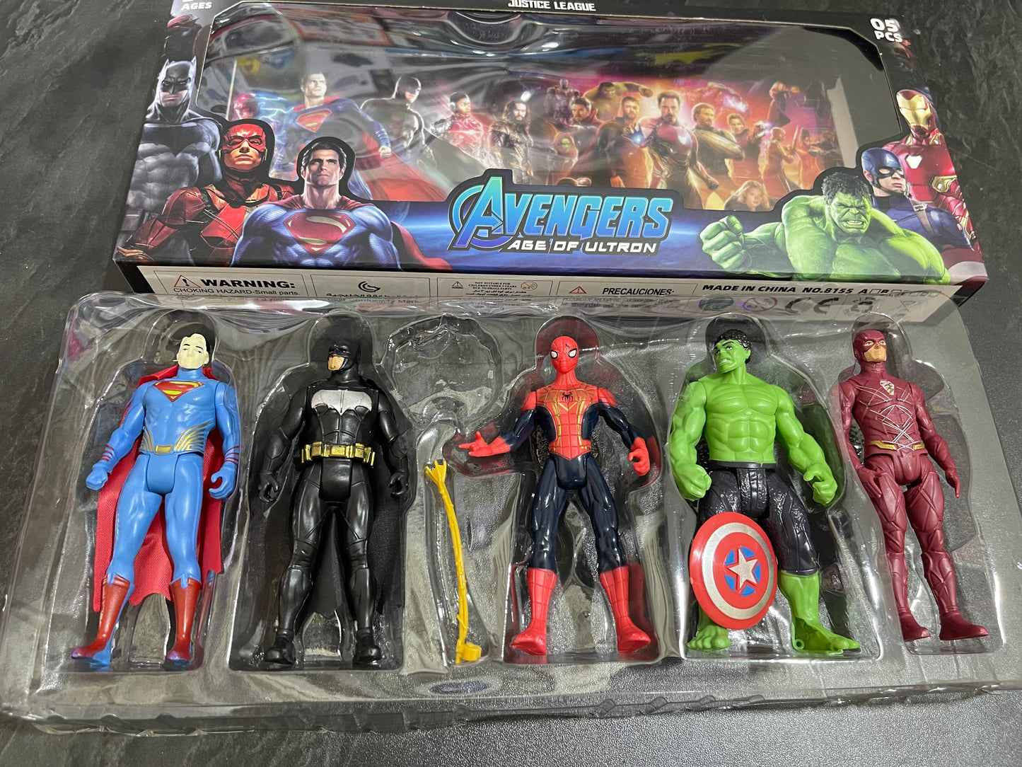 Avengers Action Figures – Pack of 5 (Box Set